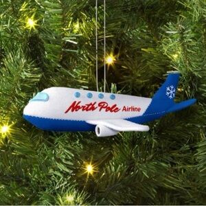 North Pole Airline Christmas Ornament